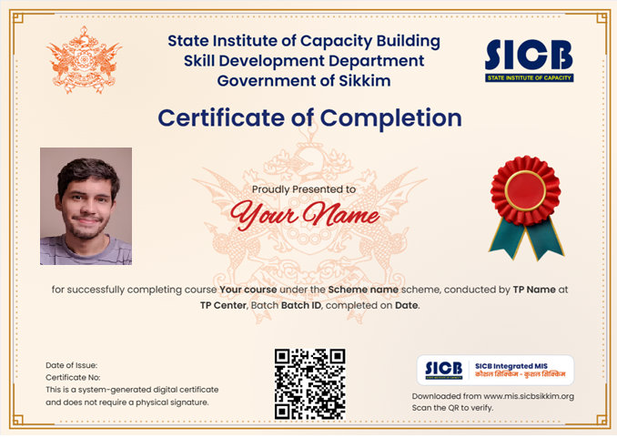 Demo Certificate Preview